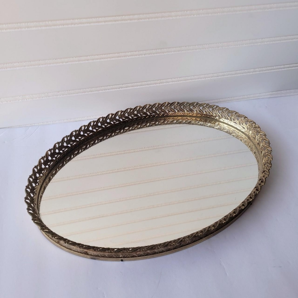 Vintage Mirrored Vanity Tray - Picture 2 of 5